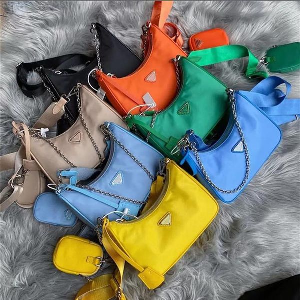 

nylon 2005 three piece sets women shoulder bags fashion messenger bags luxury designer hobo bags women's messenger bags tote bags clutc