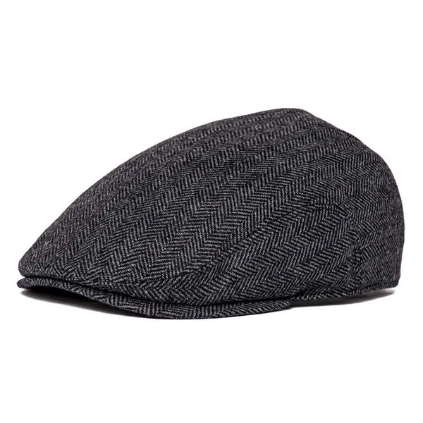 

newsboy hats botvela men's classic tweed cap wool blend newsboy ivy hat british cap autumn winter twill hats 822 hkd230718, Blue;gray