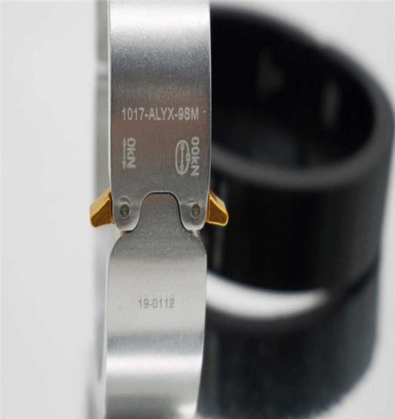 

alyx rollercoaster bracelet men women 1017 alyx 9sm bracelets 11 austria lasered cuff buckle clasp q07226531558, Black