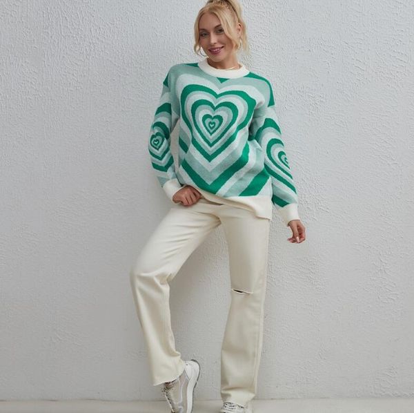 

women's sweater 2023 spring and autumn new women's fashion pullover round neck long sleeve knitted sweater women, White;black