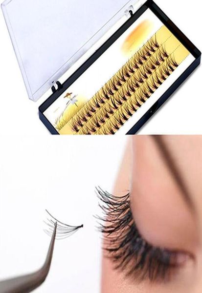 

60pcsset grafting false eyelashes individual mink false eyelash extension soft black fake eye lash 614mm makeup toool5183911