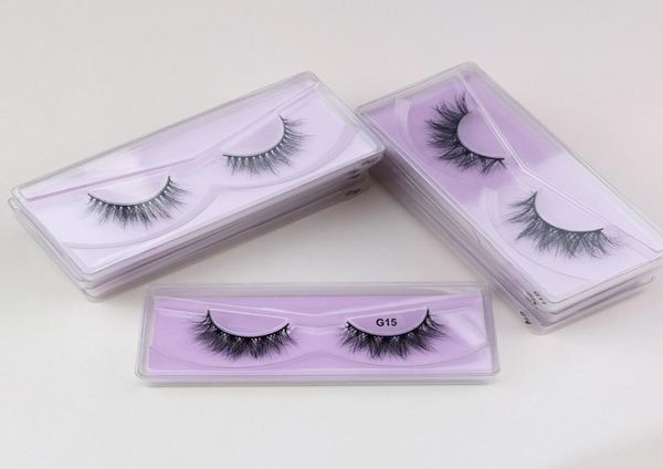 

factory vegan super fluffy soft small siberian fake eyelashes 3d mink lashes vendor eyelash with box4494997