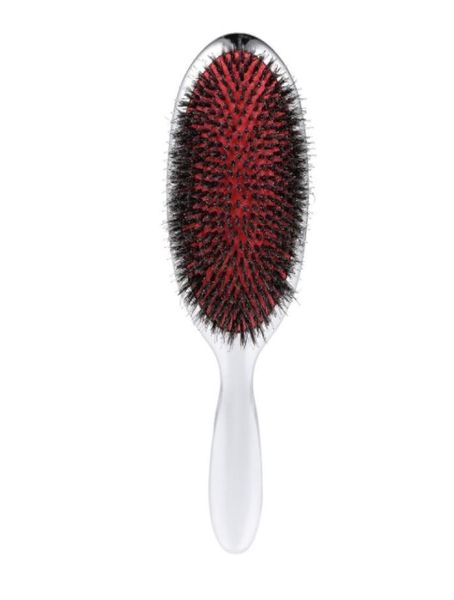 

nylon hair brush scalp massage combs wet curly detangle hair brush antistatic hair extension brush salon styling tools6917091, Silver