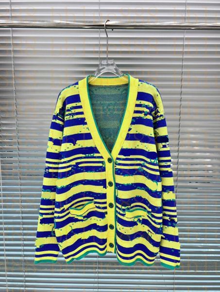 

women's sweater letter stripe knitted cardigan v-neck single breasted sweater coat 712, White;black