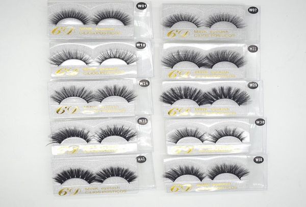 

10 styles 3d mink hair fake eyelash mink hair false eyelashes natural extension fake eyelashes reusable dhl 6826561