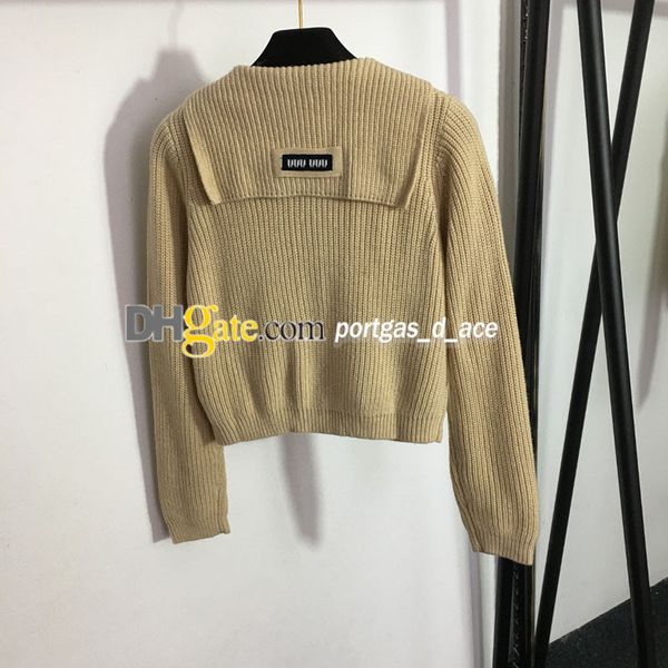 

designer knitted cardigan women coat long sleeve sweater jackets woman charm letter design autumn spring jackets, Black