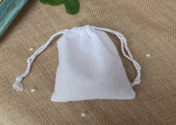 

white cotton gift bag 8x10cm 9x12cm 10x15cm 13x17cm 15x20cm pack of 50 party candy sack makeup jewelry packaging pouch5878409, Pink;blue