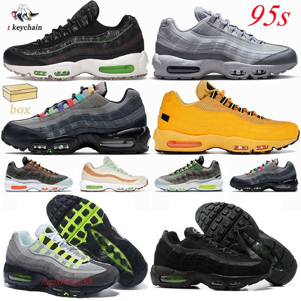 

classic mens 95 running shoes maxs 95s grey navy crimson obsidian olive reflective royal blue triple black designer sneakers