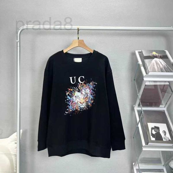 

women's hoodies & sweatshirts designer live goods autumn and winter tiger splash color men's women's blouses lovers' swe, Black