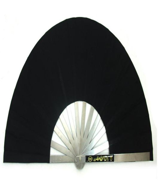 

all stainless steel fan bones tai chi kung fu fan tieshan dance quinquagenarian fitness metal fan4495815