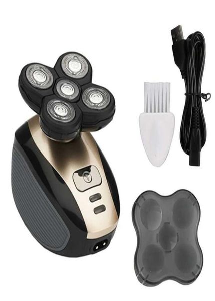 

new 5head electric shaving razor shaving men 4d waterproof usb rechargeable multifunction shaver p08174002734