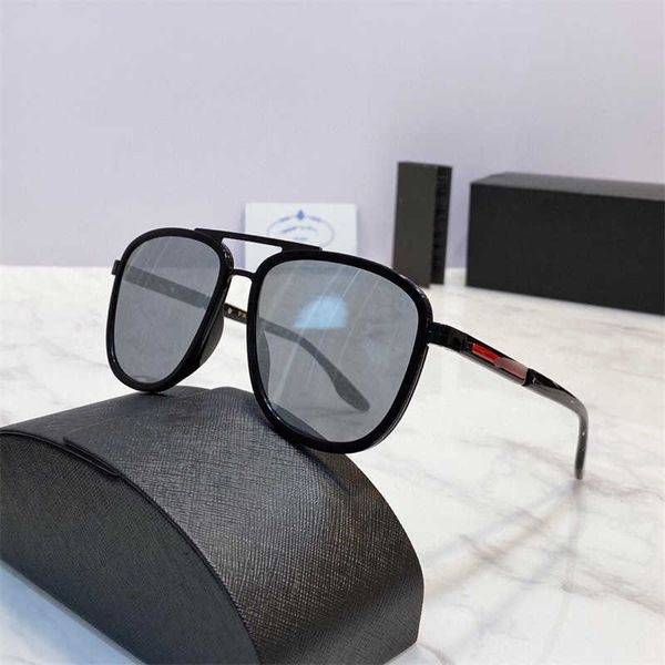 

Designer Triangular signature top sunglasses 2021 new p toad frame large personalized men's and women's spr50x with logo box