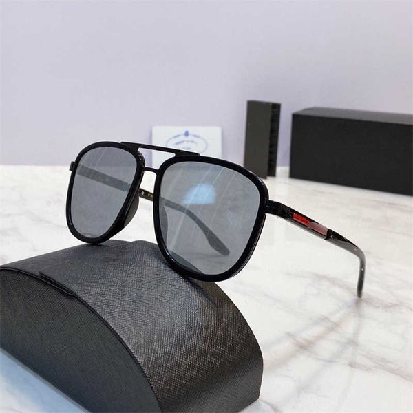 

designer triangular signature sunglasses 2021 new p toad frame large personalized men's and women's spr50x with logo box, White;black