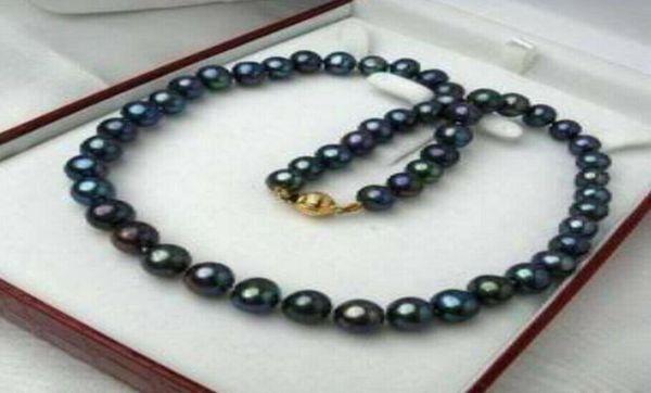 

charming natural 910mm peacock black tahitian cultured pearl necklace 1625039039 14k1565854, Silver