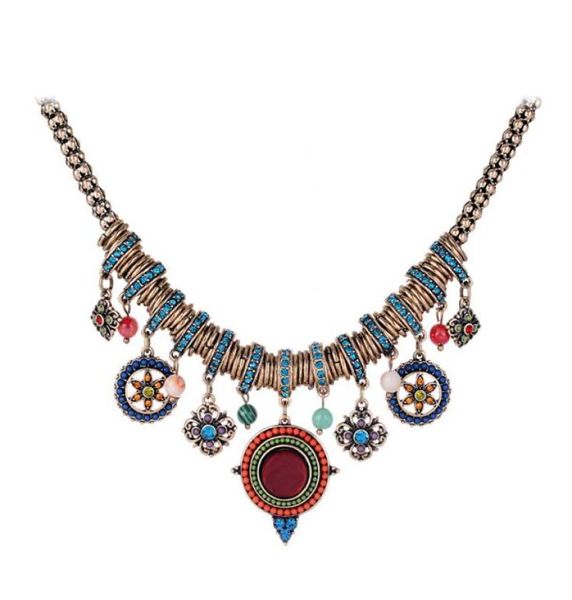 

new arrival exaggerated choker necklace big wildflower sweet necklace fashion women jewelry statement cute candy color necklaces1639213, Golden;silver