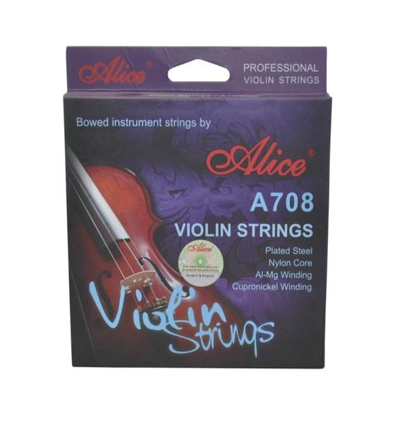 

alice violin strings steel nylon core aluminum alloy silver wound 4418 a7087421699