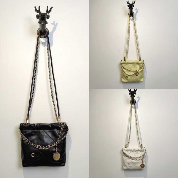 

leather bin bag c bag high grade mini diamond lattice chain bag female commuter versatile tote bag 3385 cc cc cc