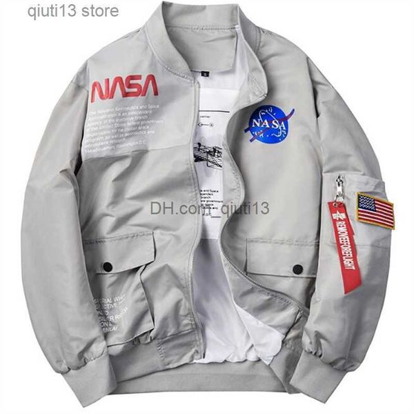 

men's jackets 2022 new space x pilot jacket male astronaut workwear jacket men and women jackets japanese fashion jackets for men t2307, Black;brown