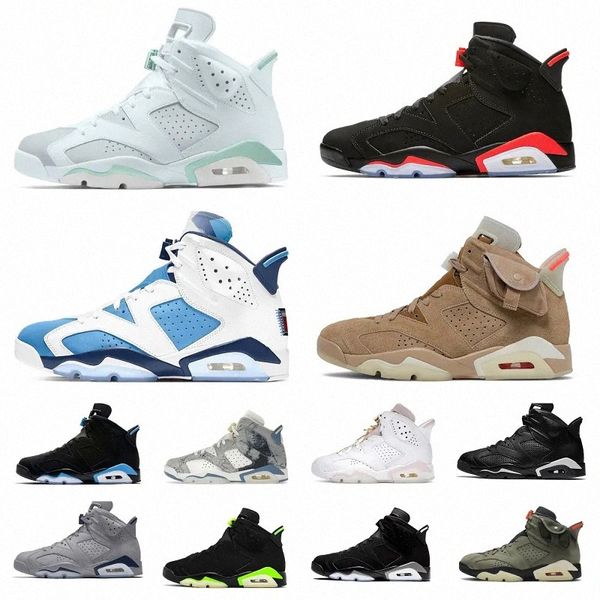 

new vi 6 6s men basketball shoes mint foam silver unc red oreo midnight navy black cat electric green mountain forest infrared white regoym#