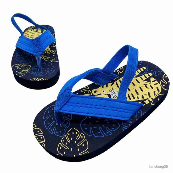 

slipper beach shoes kids summer children' flip flop boys and girls cute cartoon fruit antiskid soft bottom beach sandals r230805, Black;grey