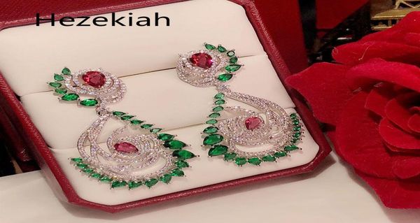 

hezekiah s925 silver earrings personality green women039s eardrop dance party superior quality luxurious flowers 2628312, Golden