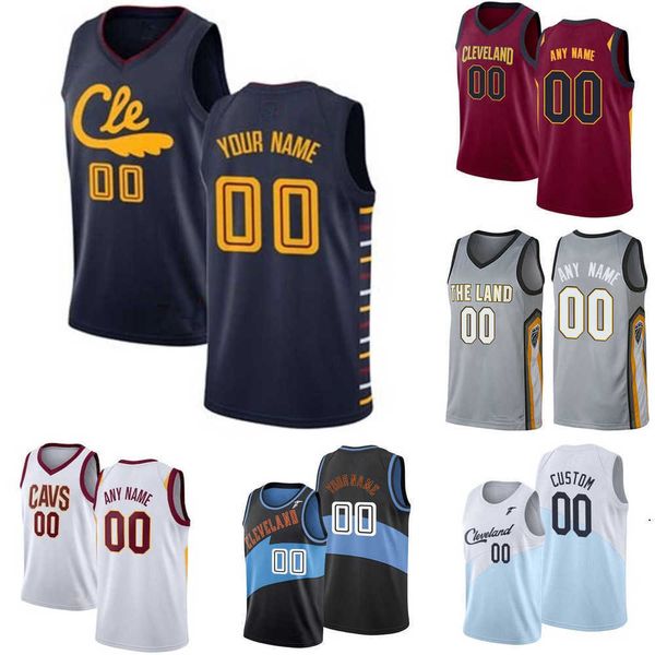 

75th custom men women youth cleveland''cavaliers''kevin 0 love collin 2 sexton darius 10 garland jarrett 31 allen basket, Black;red