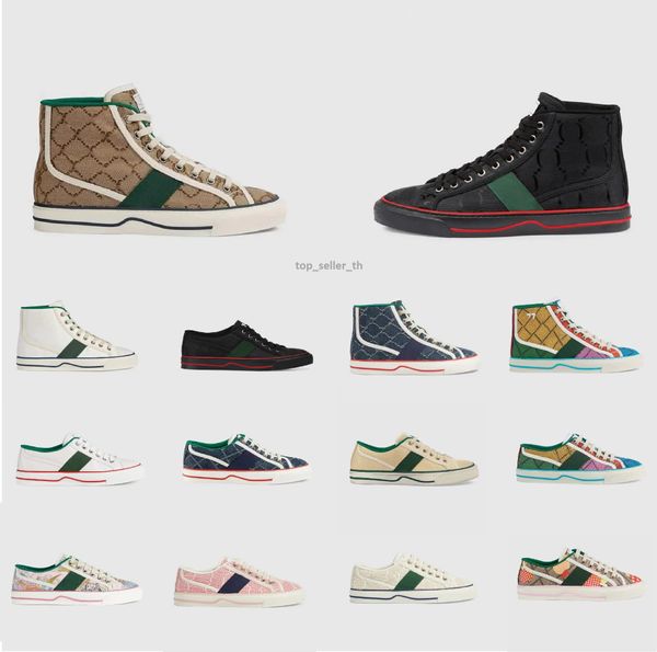 

1977 designer shoes platform sneaker canvas sneakers embroidered trainers rubber trainer high-shoe fabric printing loafer vintage loafers si, Black