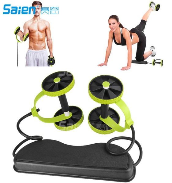 

sport core double ab roller wheel fitness abdominal exercises equipment waist slimming trainer at home gym1399680