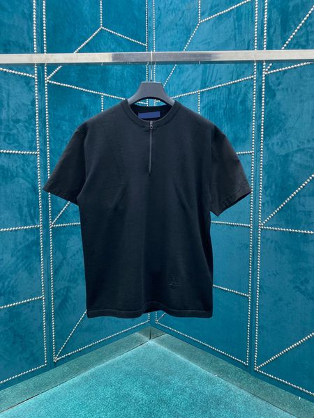 

men's plus tees & polos round t-shirt plus size neck embroidered and printed polar style summer wear with street pure cotton 2x2rf, Black;brown