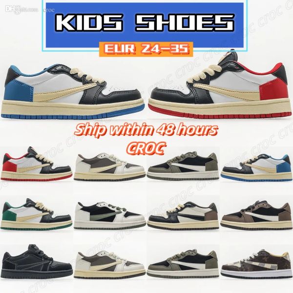 

kids shoes 1s low olive reverse og travis boys basketball toddlers black phantom pine game youth toddler infants trainers