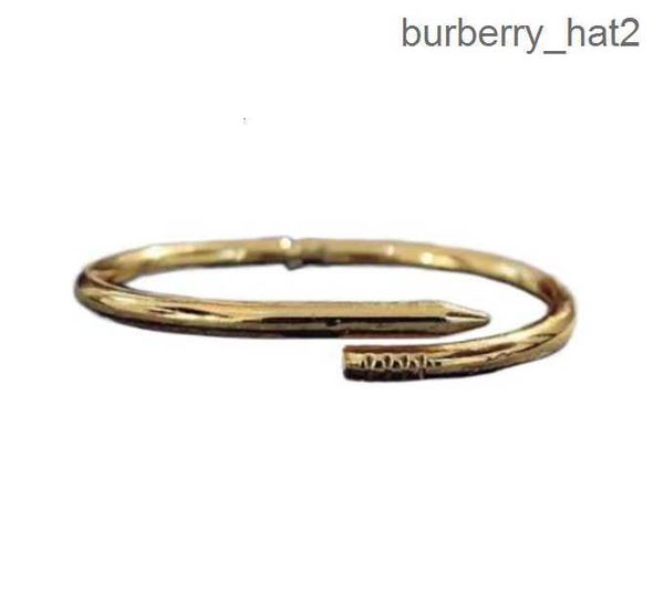 

with box titanium steel gold silver charm screw nail bracelet bangle pulsera armband for mens and women wedding couples lovers gift jewelry, Black