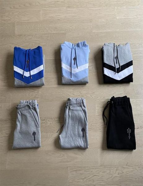 

men's tracksuits luxry brand london men's tracksuit oversized embroidered hoodie chandal trapsta hooded pullover sweatshirts7075532, Gray