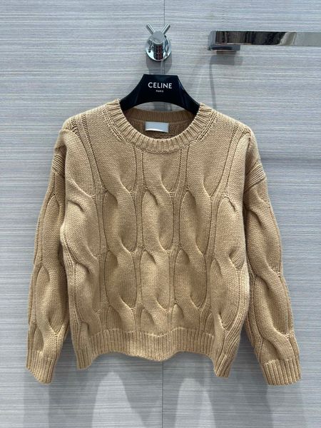 

women's sweater european fashion brand fried dough twists cashmere sweater, White;black
