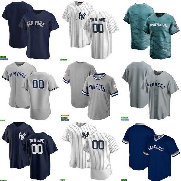 

2023 all-star city men women youth new 24 willie calhoun 22 harrison bader 66 kyle higashioka 61 jake bauers york yankees baseball jersey, Blue;black