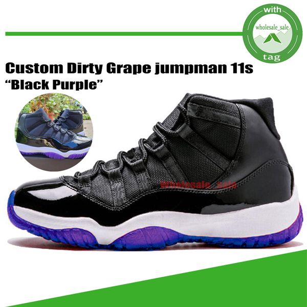 

black purple grape dmp 11s basketball shoes jumpman 11 black yellow white black metallic gold high sports neapolitan dmp cement grey cool me