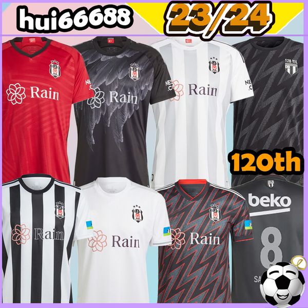 

2023 besiktas 120th soccer jerseys 120th years karaman aboubakar larin vida rosier montero souza nkoudou salih ucan hutchinson ghezzal home, Black;yellow