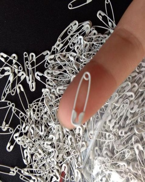 

500 pcs mini 19mm pure white brass safety pin good for tags jewelry craft only usd995 1832589, Silver