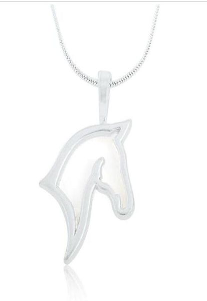 

new arrival 10pcslot zinc alloy rhodium plated animals series horse pendant sports necklace bodybuilding jewelry men5927387, Silver