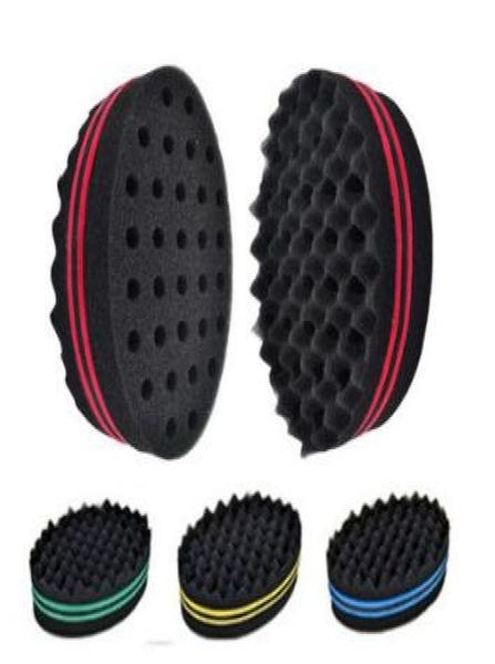 

brand double sided waveshaped hair twsit sponge ellipse brushes multiholes side braid hair curl wave hair styling tools ha9611910