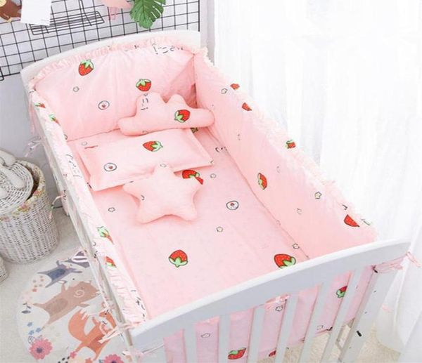 

bedding sets cot bumper baby crib bed barriers bumpers in the fence protector boy bedroom decoration born8046931