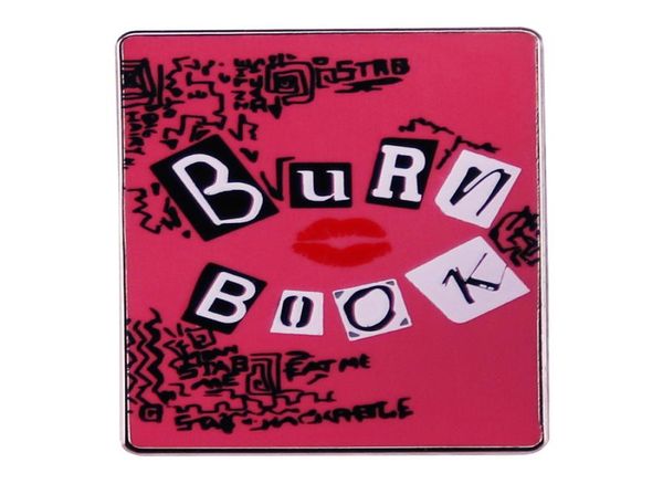 

burn book enamel pin comedy movie mean girls inspiration badge8018193, Blue