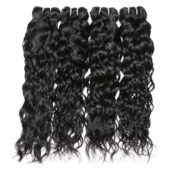

8a brazilian natural wave virgin hair weave 4 bundles 8a 100 unprocessed human hair weft extensions natural color 95100gpc90954562201273, Black