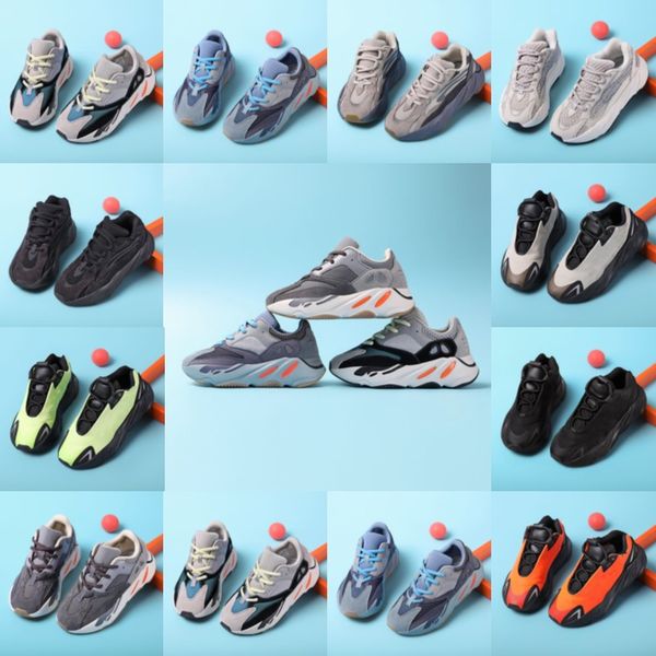 

kids shoes toddlers wave runner 700 magnet orange mauve sneakers children running youth trainers boys girls runners, Black