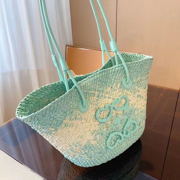 

2023 beach bags designer raffia straw summer fashion handbags new style luxury bag weave hollow out women's mens handbag clutch tote cr