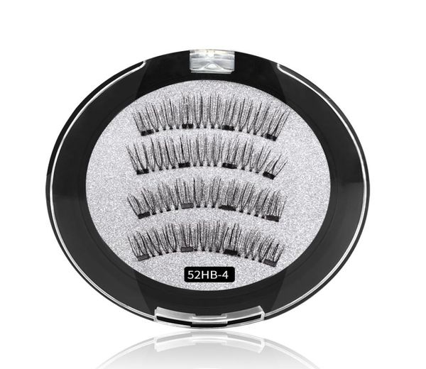 

7style 4 magnetic eyelashes 3d magnet lashes natural false eyelashes magnet lashes with round box 8999991