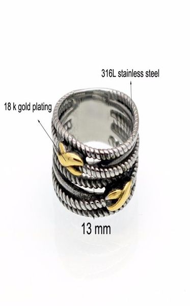 

2021 sale anillos new retro stainless steel rings for woman brand name jewelry thailand rings rings fit charm4415554, Silver