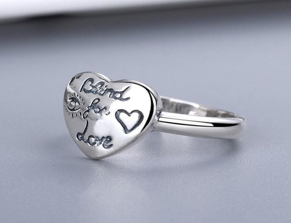 

women heart letter ring with stamp letter finger ring gift for love girlfriend size 6789 fashion jewelry accessories7102300, Silver