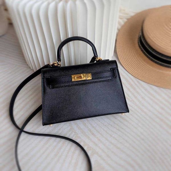 

designer kelys tote bag same leather star's palm grain women's handbag mini kelys's second generation one shoulder messenger