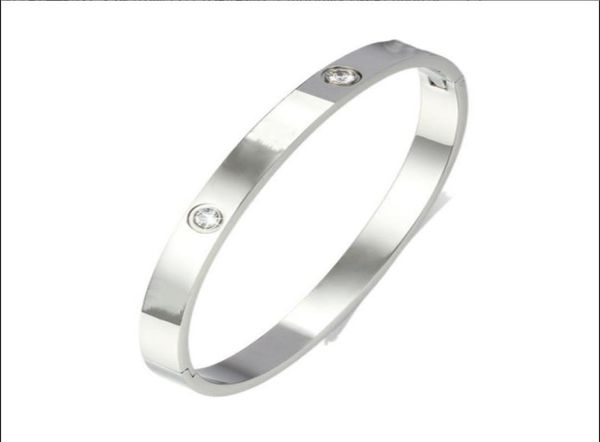 

fashion love bracelet men women bangle book luxury designer jewelry silver rose gold titanium steel not screwdriver mens christmas6550424, Golden;silver