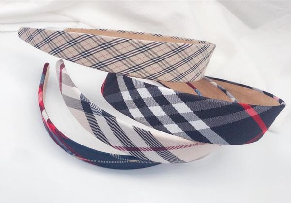 

5 style vintage grid stripe print famous brand cloth women luxurys designers hairband hair accessories for girls designer headband7575630, Silver